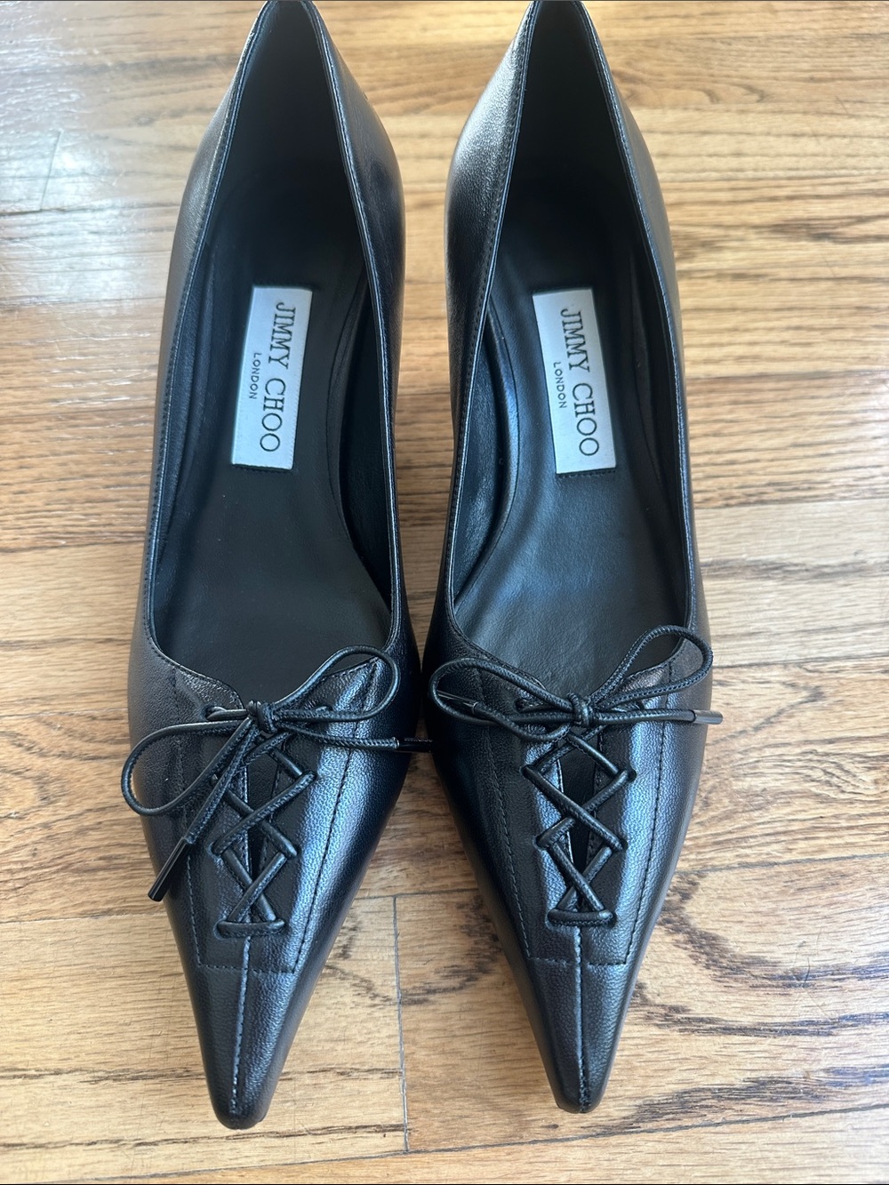 Jimmy Choo Scarlett 50 Drop Heel Lace Pump